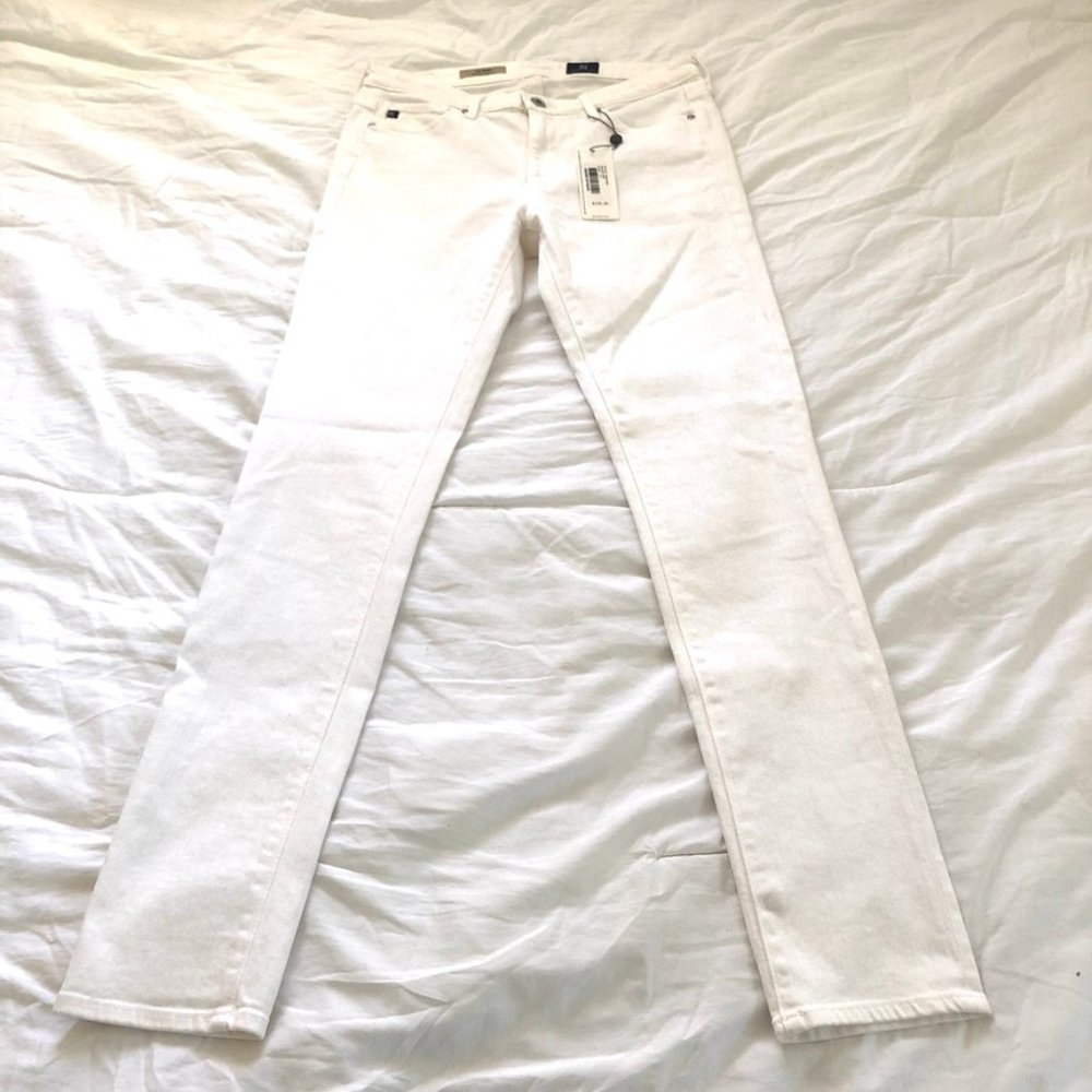 NWT AG The Prima Jeans White Size 27R